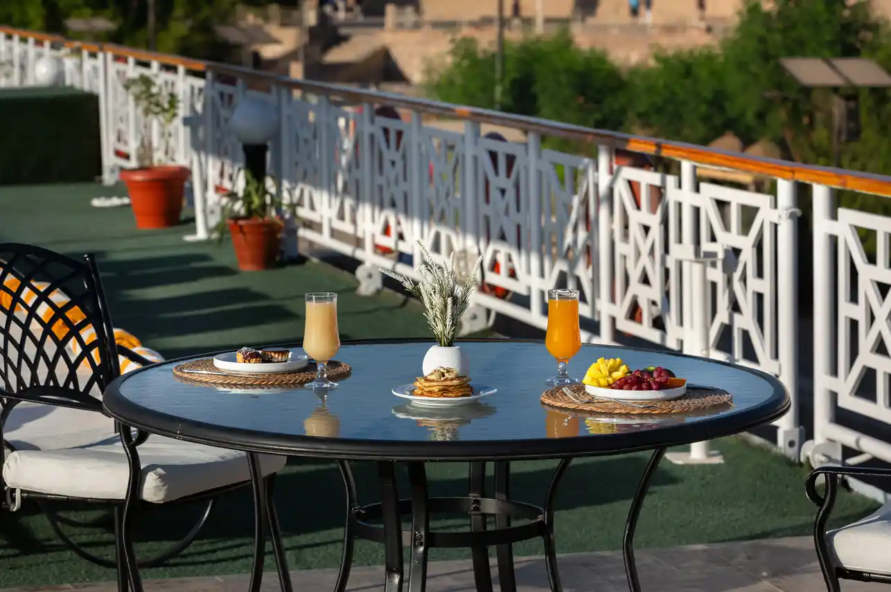 Sun deck of the MS Nile Crown II Nile Cruise Nile cruise